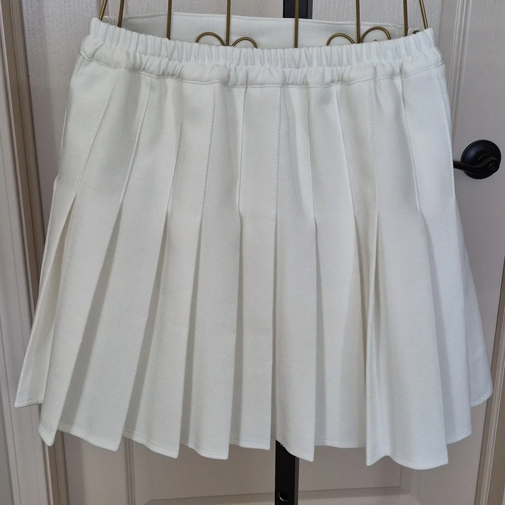 Preteen / Teen White Pleated Skort Girls (12) Skater Soccer Sporty